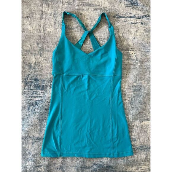 Lululemon Practice Daily Tank in Surge / Teal Size 4 - Picture 3 of 6